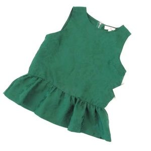 GB Girls Sleeveless Ruffle Hem Top Zip Back NEW